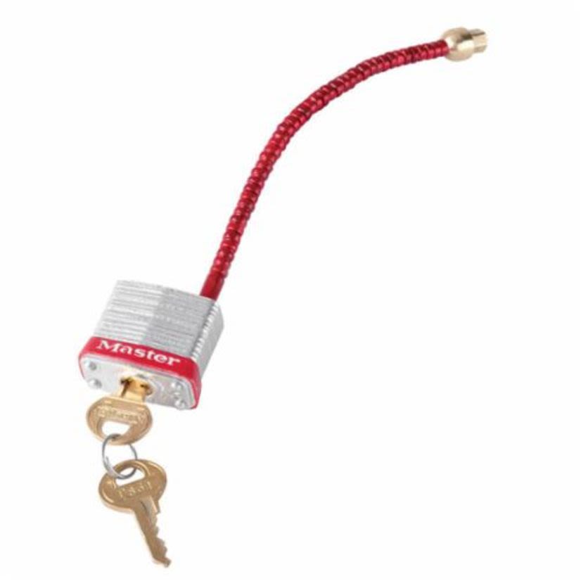 Master Lock 7C5RED Compact Cable Shackle Circuit Breaker Padlock